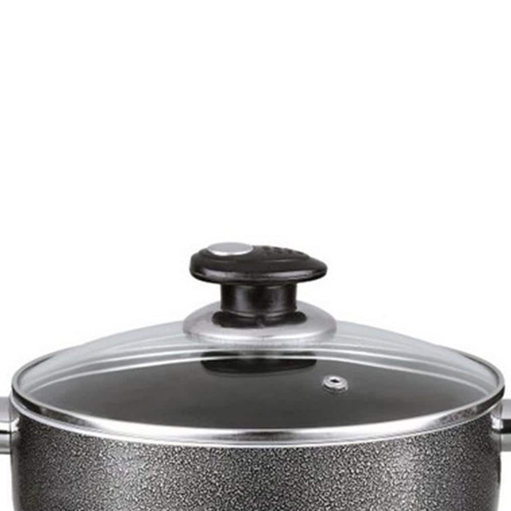 6 qt. Non-Stick Aluminum Dutch Oven in Black - Hercitys