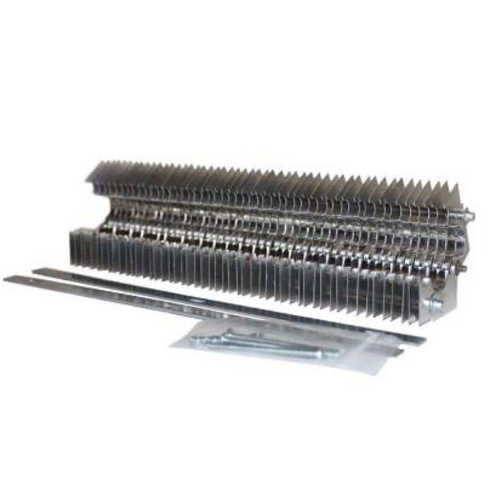 Fin Clamp Baseboard Element for 1 in. Copper Baseboard Piping 2 ft. Section - Hercitys