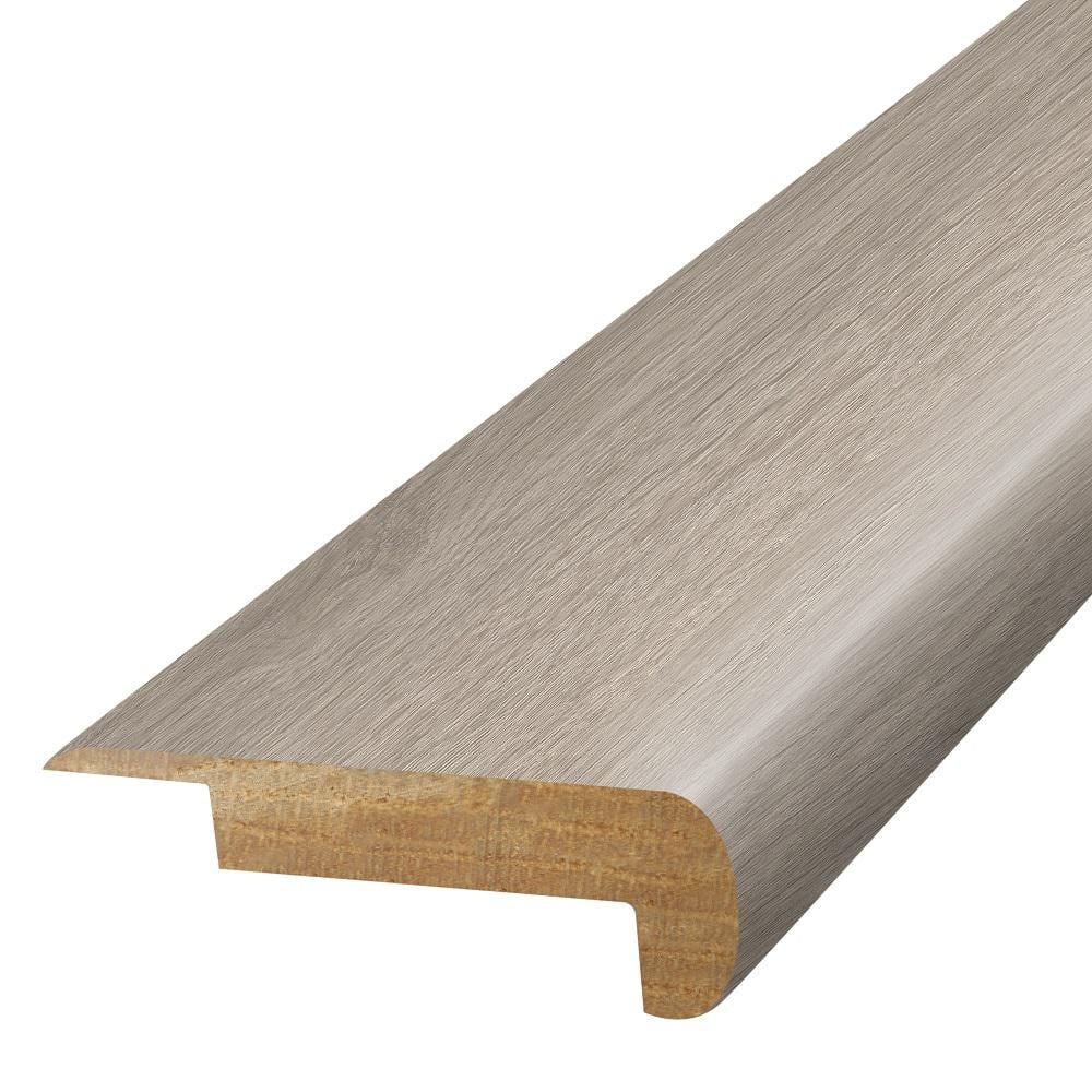 Alpaca  0.75 in. T x 2.37 in. W x 78.7 in. L Textured Wood Look Laminate Moulding/Trim Stair Nose Molding - Hercitys