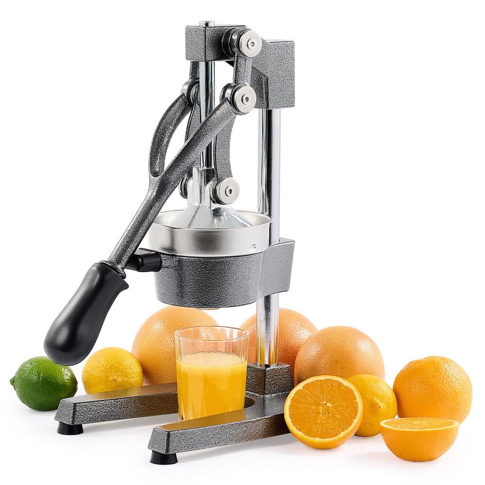 Stainless Steel Gray Hand Press Juicer Machine, Manual Citrus Juicer, Professional Squeezer and Crusher - Hercitys