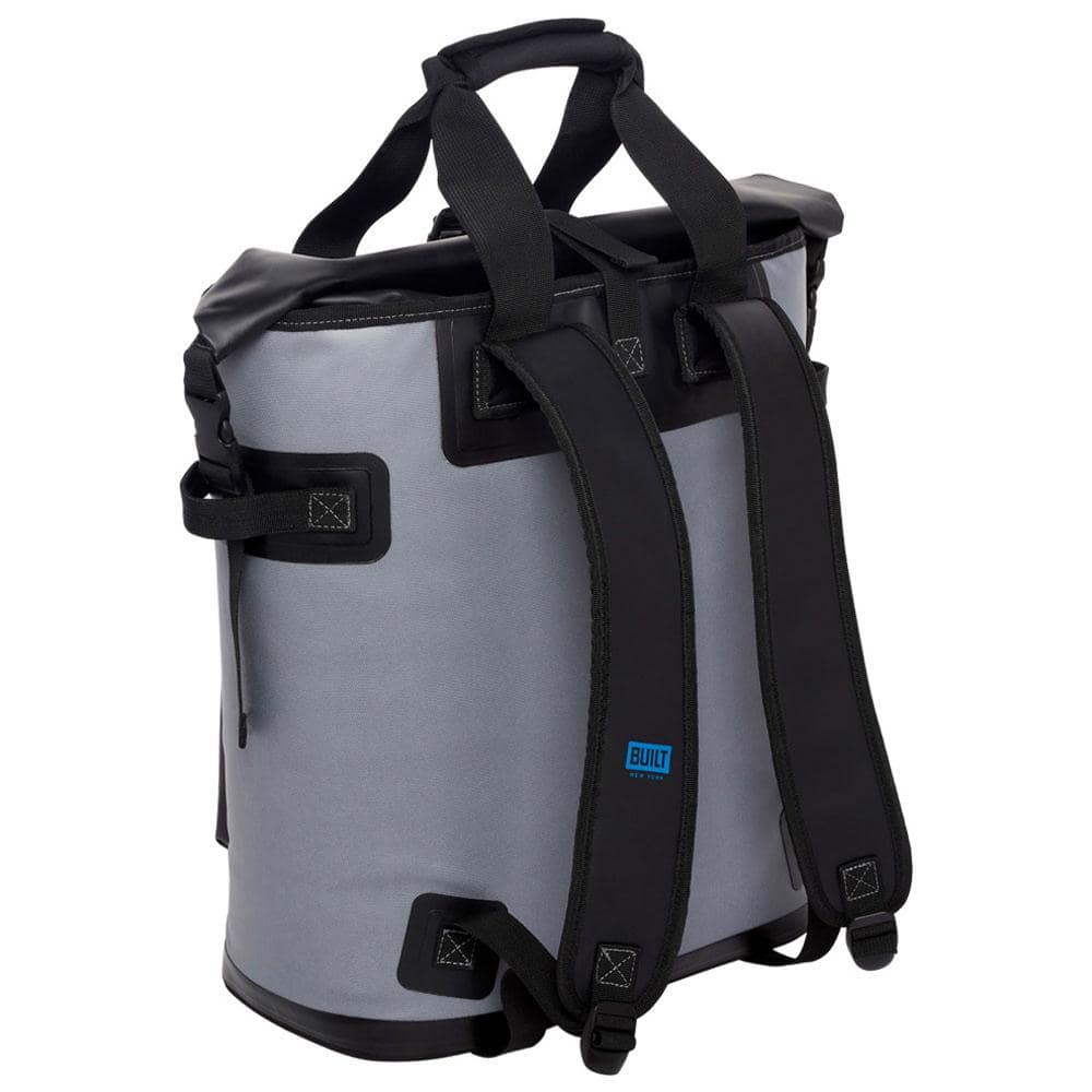 Welded Pewter Gray Soft Cooler Backpack with Wide Mouth Opening - Hercitys