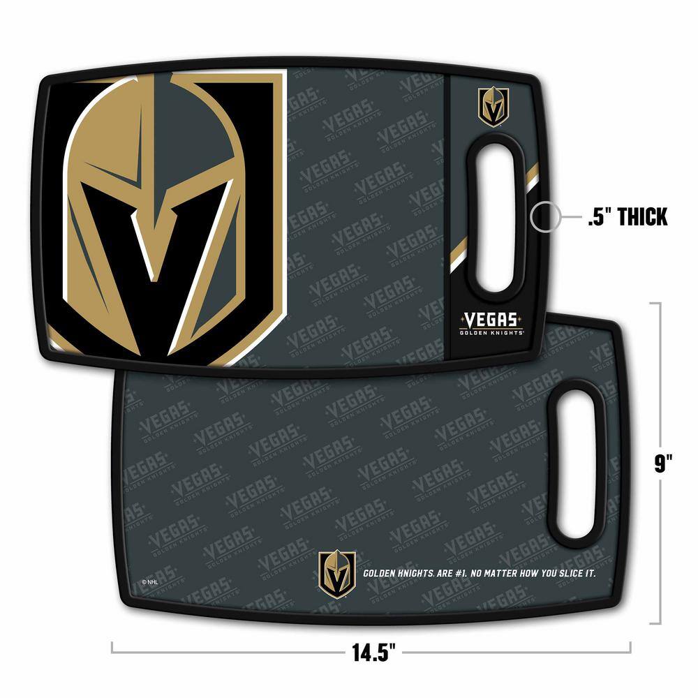NHL Vegas Golden Knights Logo Series Cutting Board 9in x 0.5in- Rectangle- Manufactured Wood and polypropylene - Hercitys