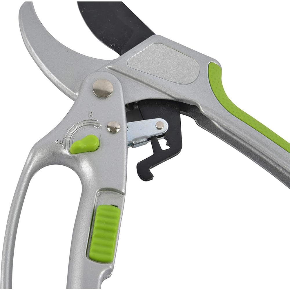 8 in. 2-in-1 Ratchet Pruning Shears for Weak Hands - Hercitys