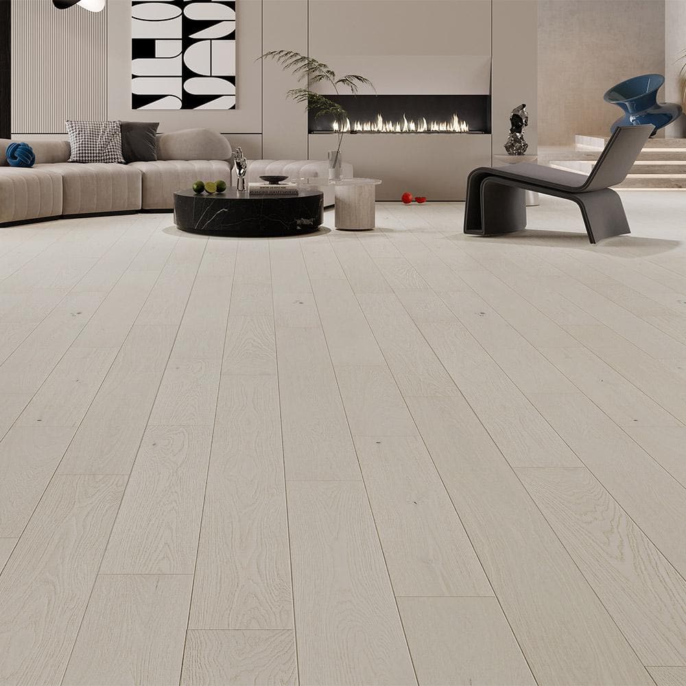 Brittle Amherst 1/2 in. T x 7.5 in. W Tongue and Groove Wire Brushed Engineered Hardwood Flooring (31.09 sq.ft./case) - Hercitys