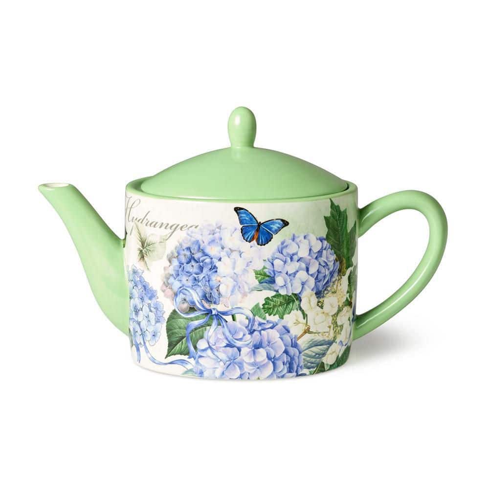 Garden Path 5-Cup 40 oz. Ceramic Teapot - Hercitys
