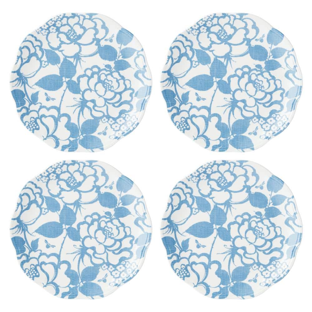 Butterfly Meadow Cottage White Accent Plate Set of4 - Hercitys