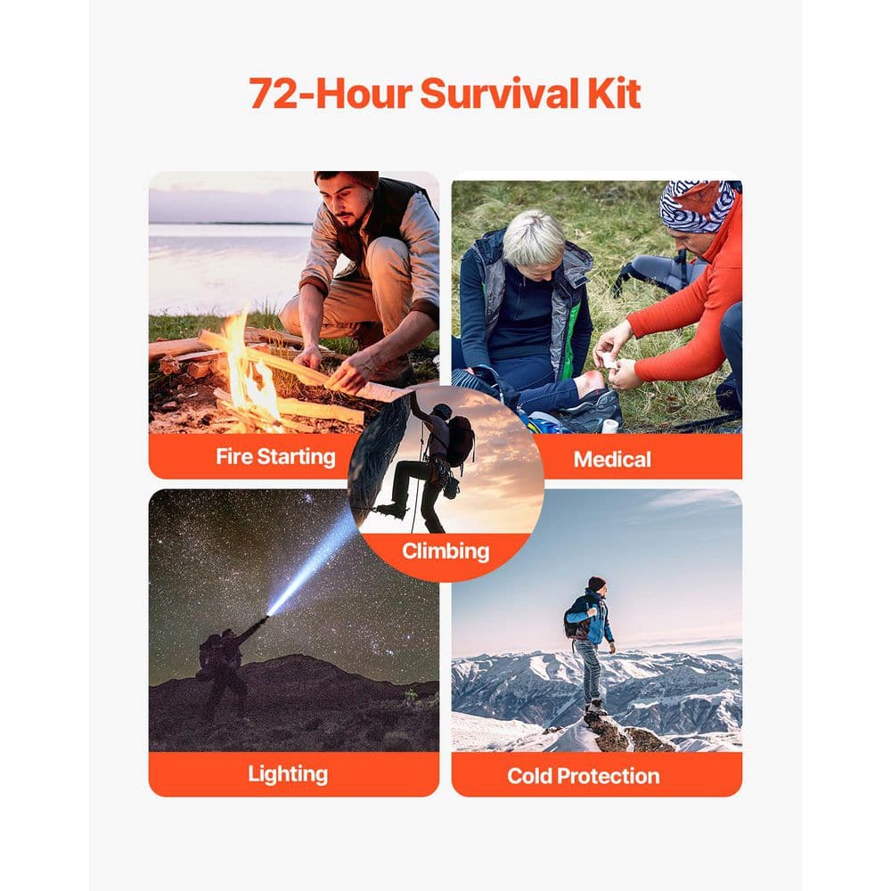 Survival First Aid Kit 250 Pieces 600 D Nylon Trauma First Aid Bag Survival Gear and Equipment Emergency Kits - Hercitys