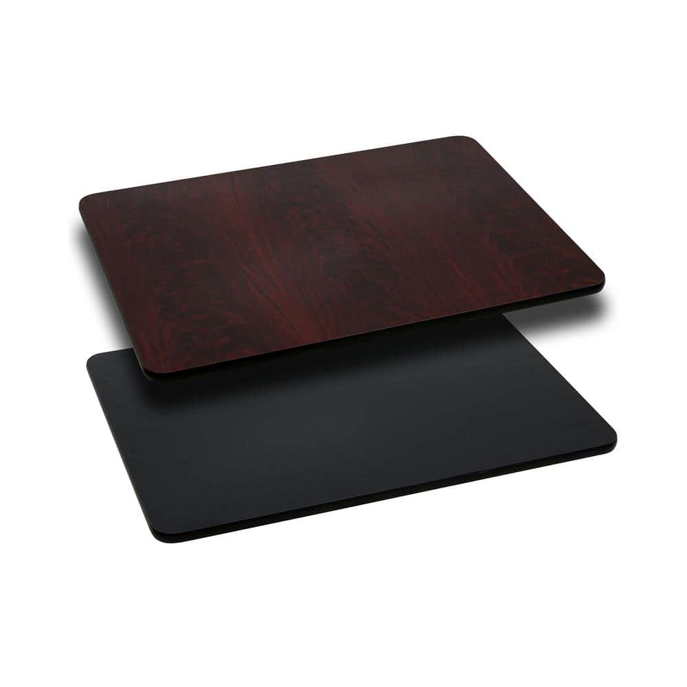 Glenbrook 24 in.  x 42 in.  Black or Mahogany Rectangle Table Top - Hercitys