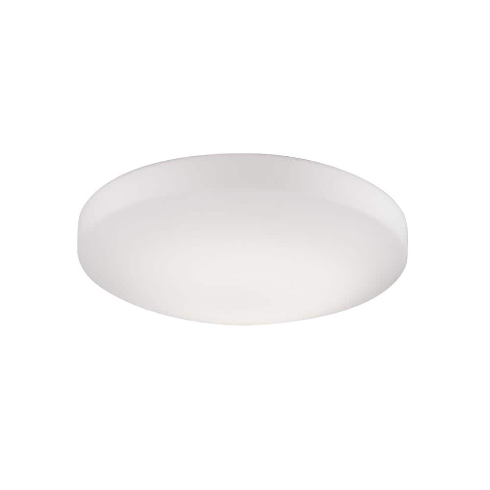 Trafalgar 11 in. 1 Light 17-Watt White Integrated LED Flush Mount - Hercitys