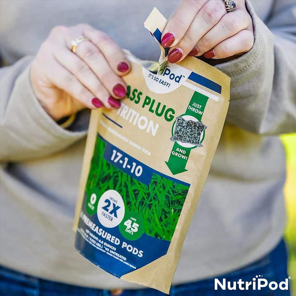 NutriPod for Grass Sod Plugs, Just Throw and Grow - Hercitys