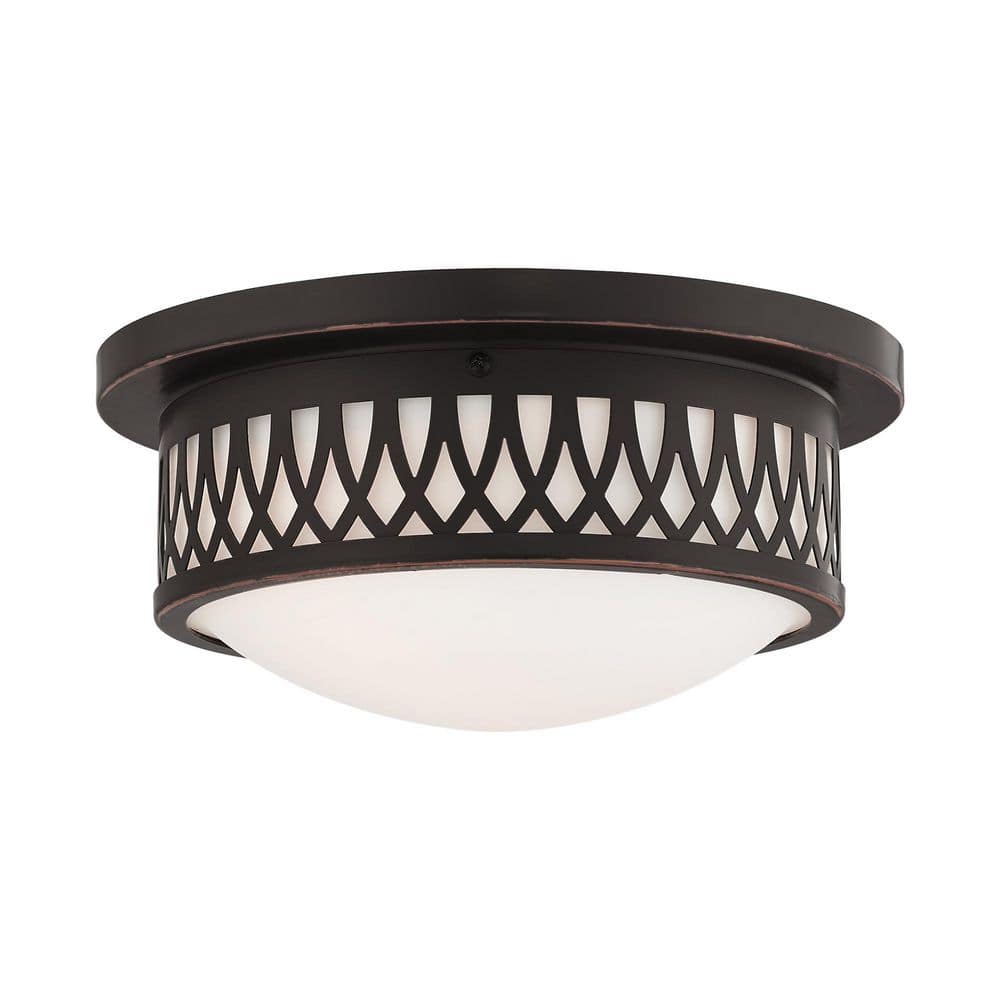 Westfield 2 Light Olde Bronze Flush Mount - Hercitys