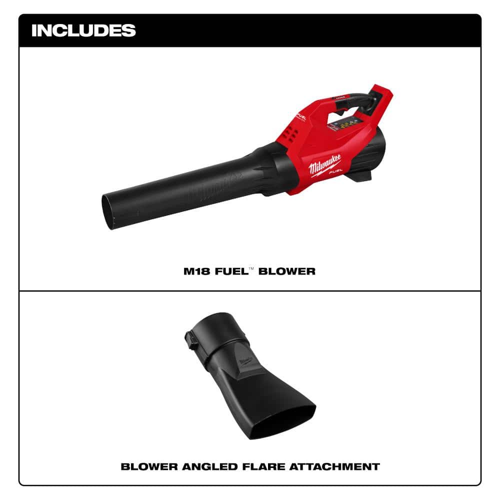M18 FUEL 120 MPH 500 CFM 18V Lithium-Ion Brushless Cordless Handheld Blower with Angled Flare Blower Attachment - Hercitys