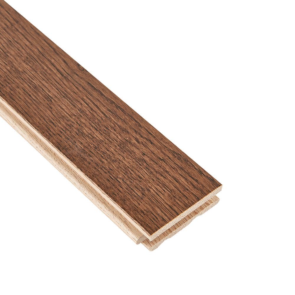 Plano Low Gloss Saddle Oak 3/4 in. T x 3-1/4 in. W Smooth Solid Hardwood Flooring (22 sq.ft./ctn) - Hercitys