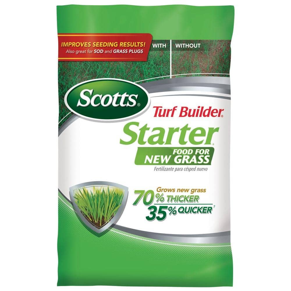 Turf Builder 15 lbs. 5,000 sq. ft. Starter Dry Lawn Fertilizer for New Grass, Use When Planting Seed - Hercitys