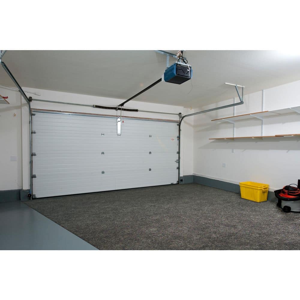 Garage Floor Mat 7 ft. 4 in. W x 17 ft. L Charcoal Commercial/Residential Absorbent Waterproof Garage Flooring Rolls - Hercitys