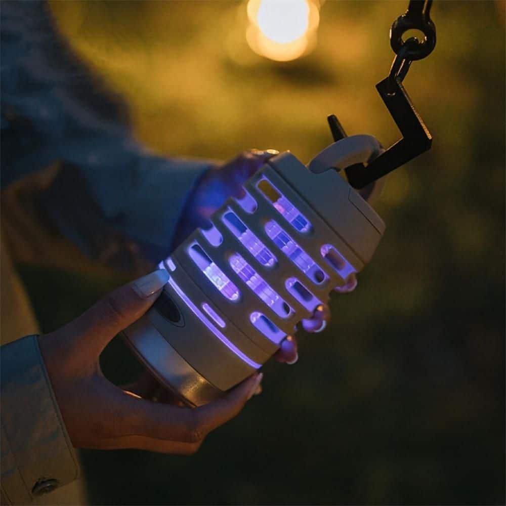 Electric UV Mosquito Killer Lamp Pest Fly Trap Catcher Harmless Odorless Noiseless Bug Zapper-Apricot - Hercitys