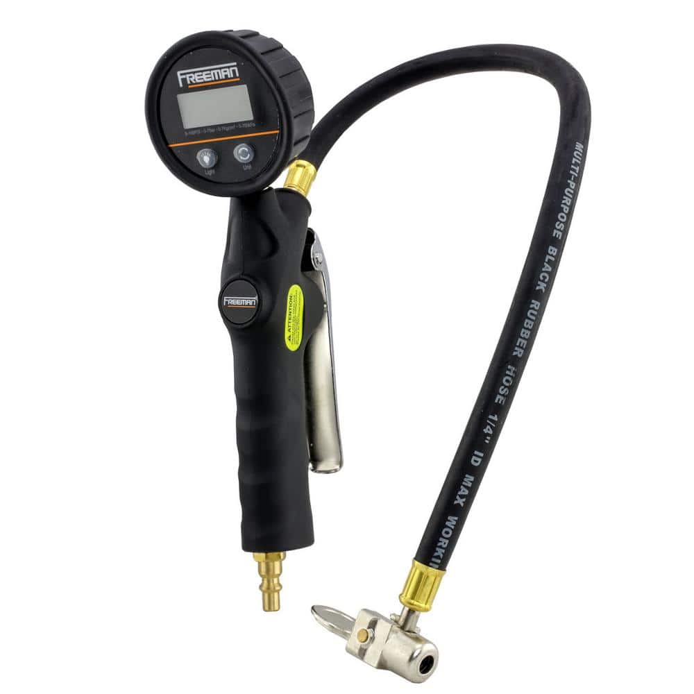 Digital Tire Inflator with 90-Degree Lock-On Chuck - Hercitys