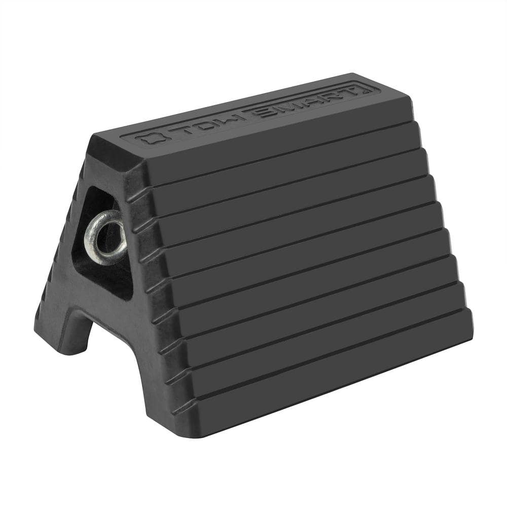Heavy Duty Rubber Wheel Chock (w/Steel Eye Bolt) - Hercitys