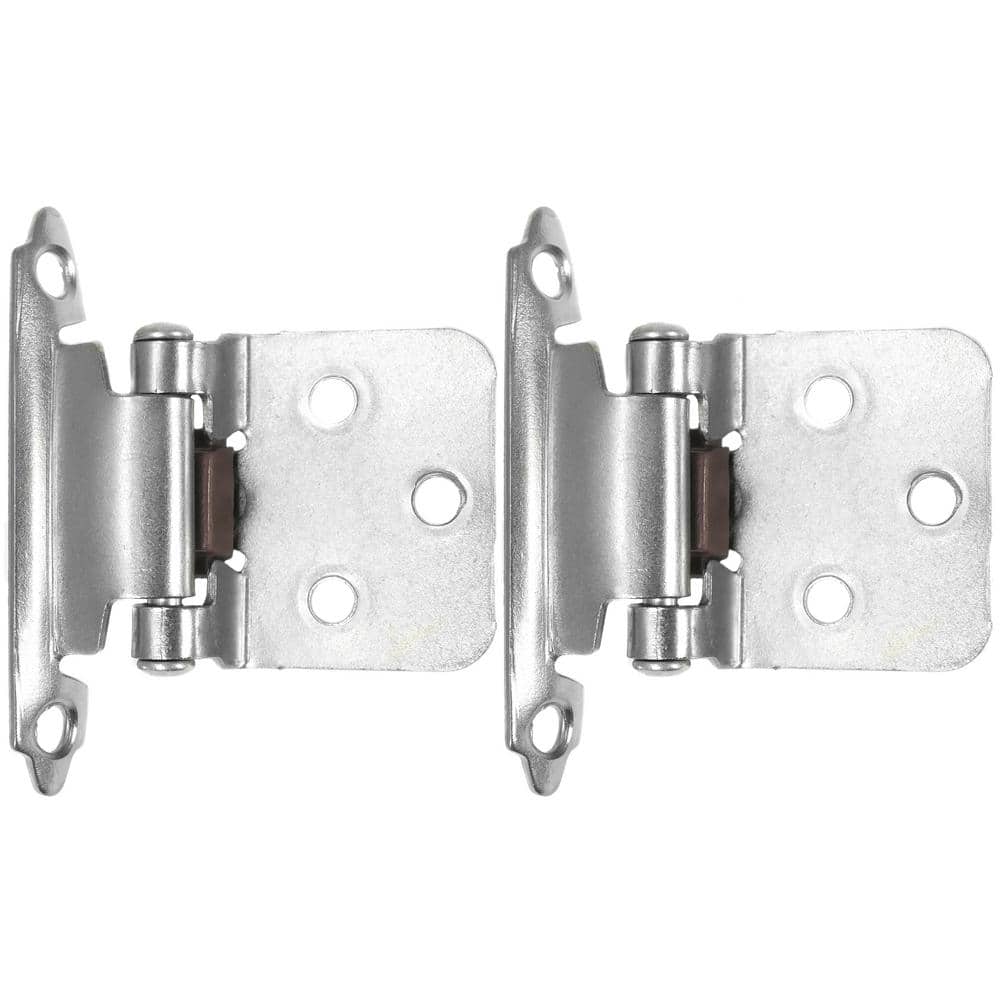 Face Frame Polished Chrome Full Inset Self-Closing Hinge (25 -Pack) - Hercitys