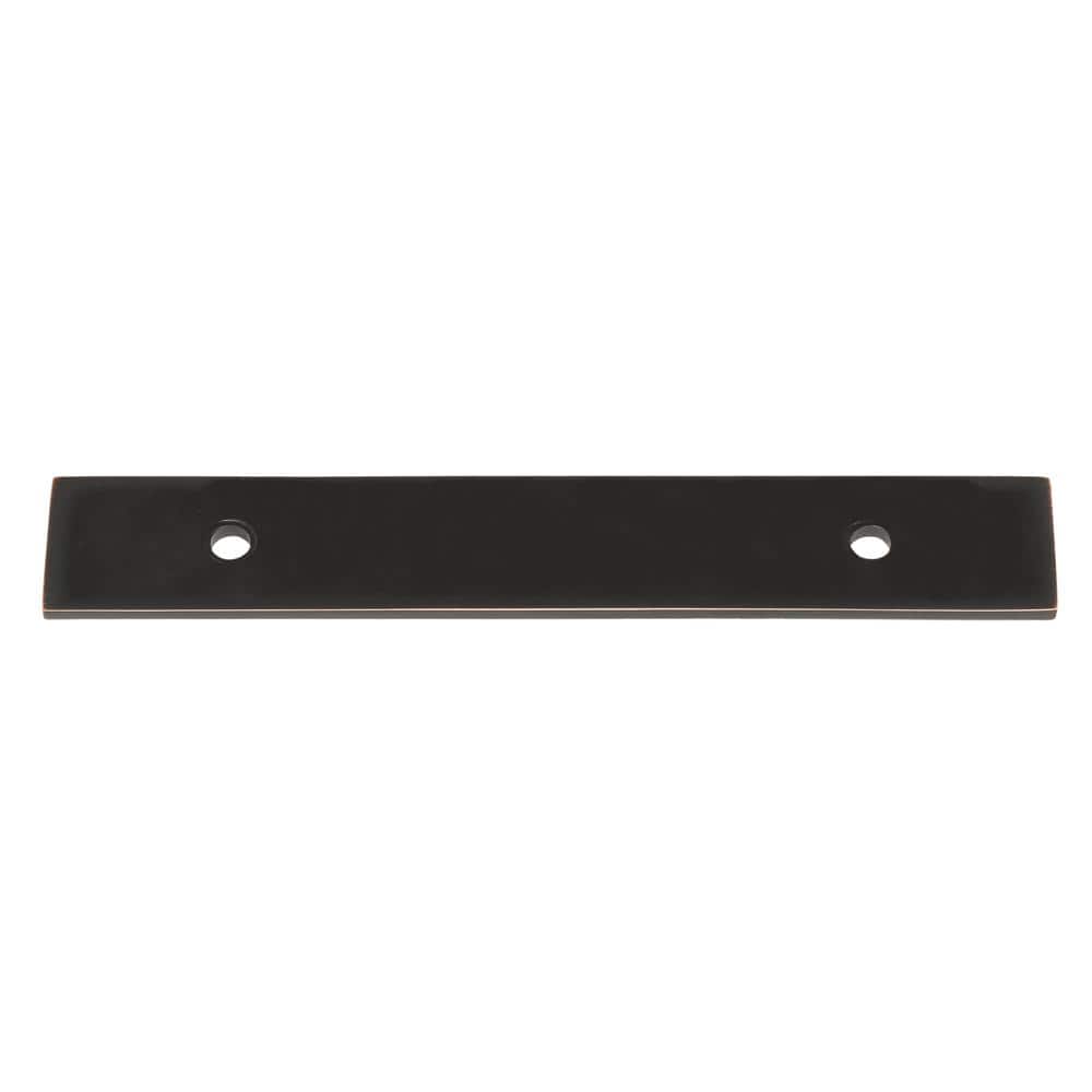 6 in. Squared Cabinet Backplate 3-3/4 in. Center to Center, 6342-96-ORB - Hercitys