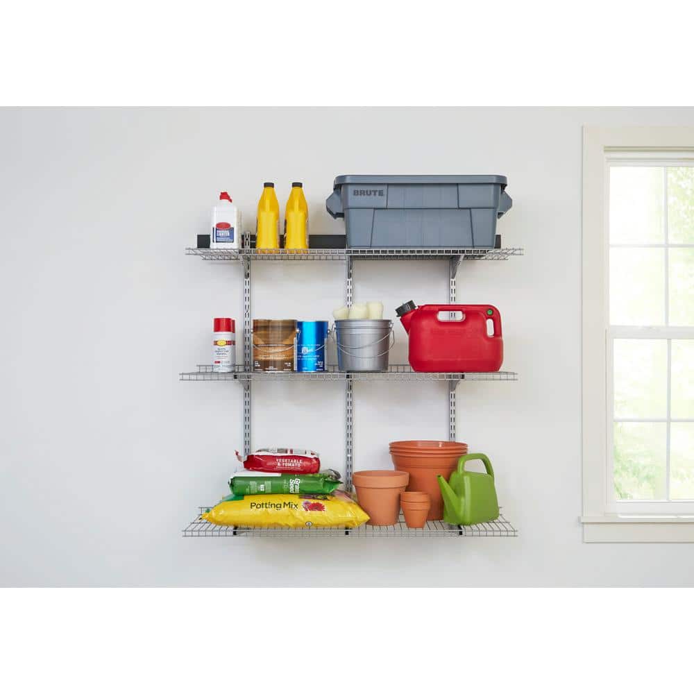 FastTrack Garage 16 in. x 48 in. Wire Garage Wall Shelving Kit - Hercitys