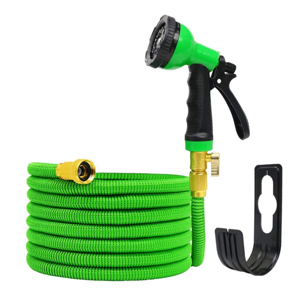 Garden Hose 3/4 in. x 50 ft. with 10 Function Sprayer Nozzle Heavy-Duty Expandable Magic Hose - Hercitys