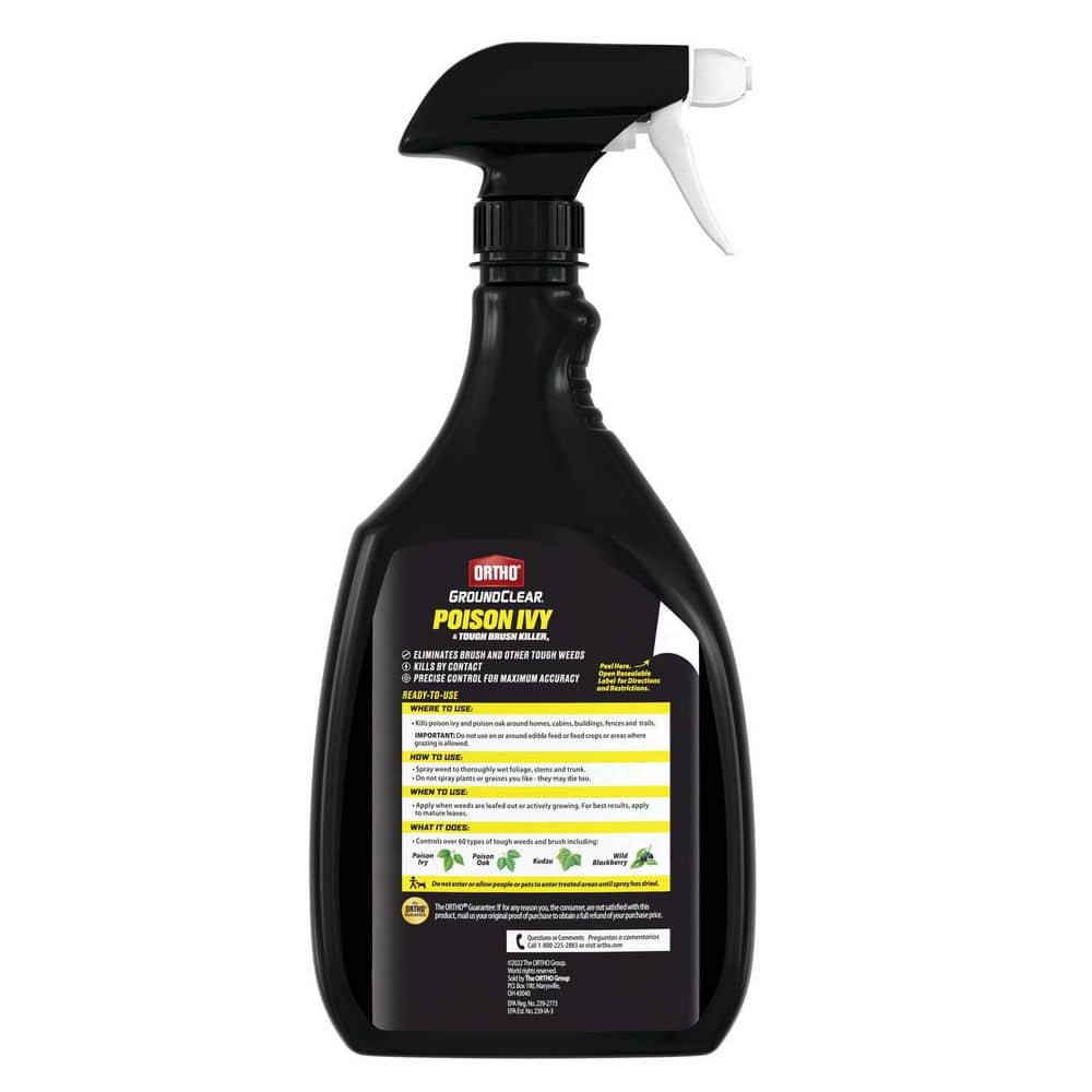 GroundClear Poison Ivy and Tough Brush Killer3,24 fl. oz. Spray Ready-To-Use Weed Killer - Hercitys