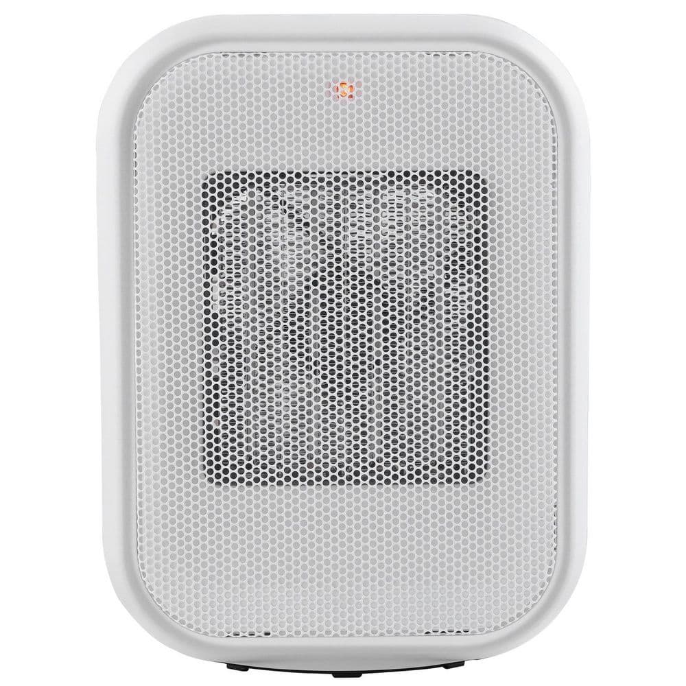 Portable Electric Space Heater with Thermostat, 9 in. Small Heaters, 1000W/1500W Forced Air Quiet Ceramic Heater Fan - Hercitys