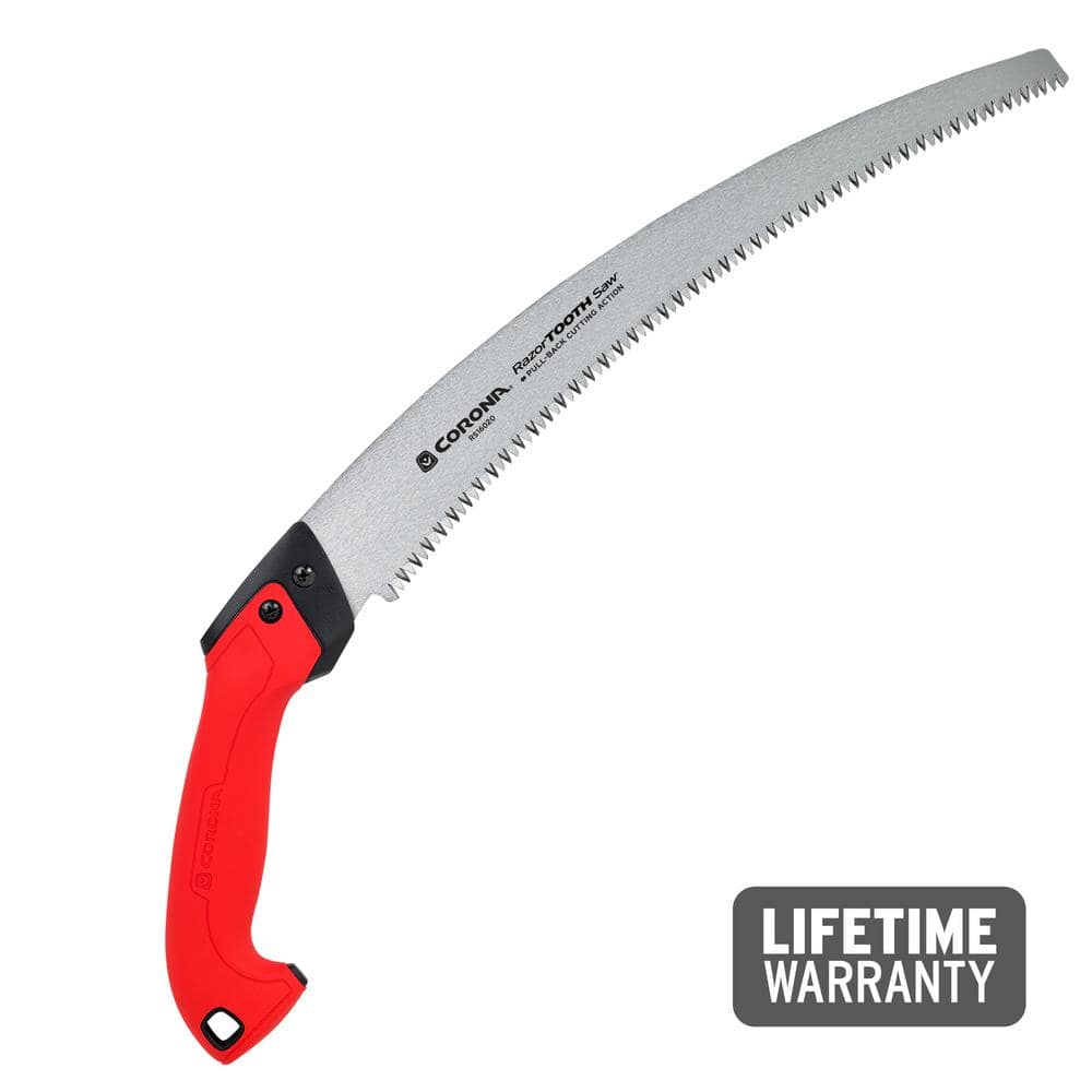 RazorTOOTH 7 in. High Carbon Steel Blade with Ergonomic Non-Slip Handle Folding Pruning Saw - Hercitys