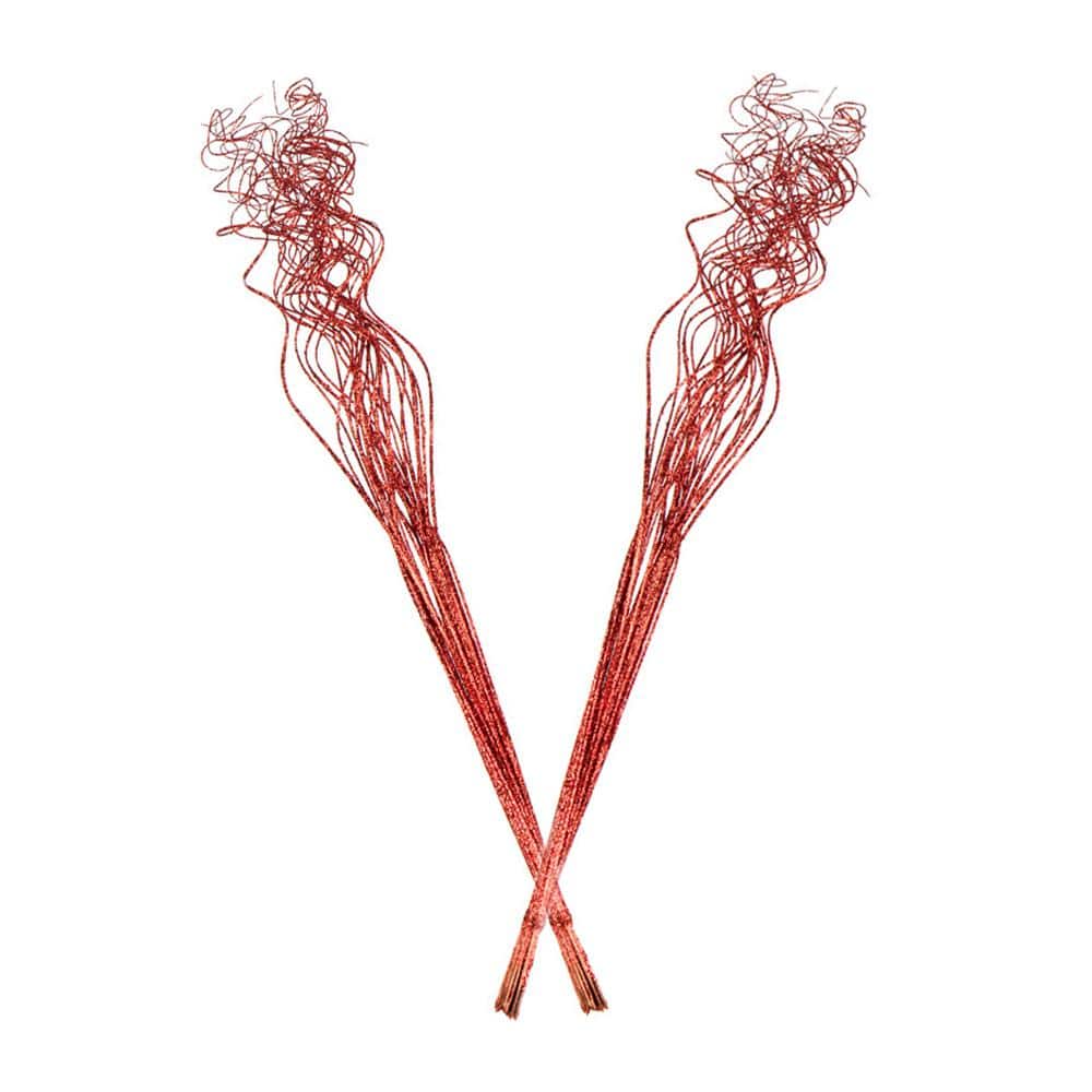 Red Sparkle Dried Natural Ting Twisted (2-Pack) - Hercitys