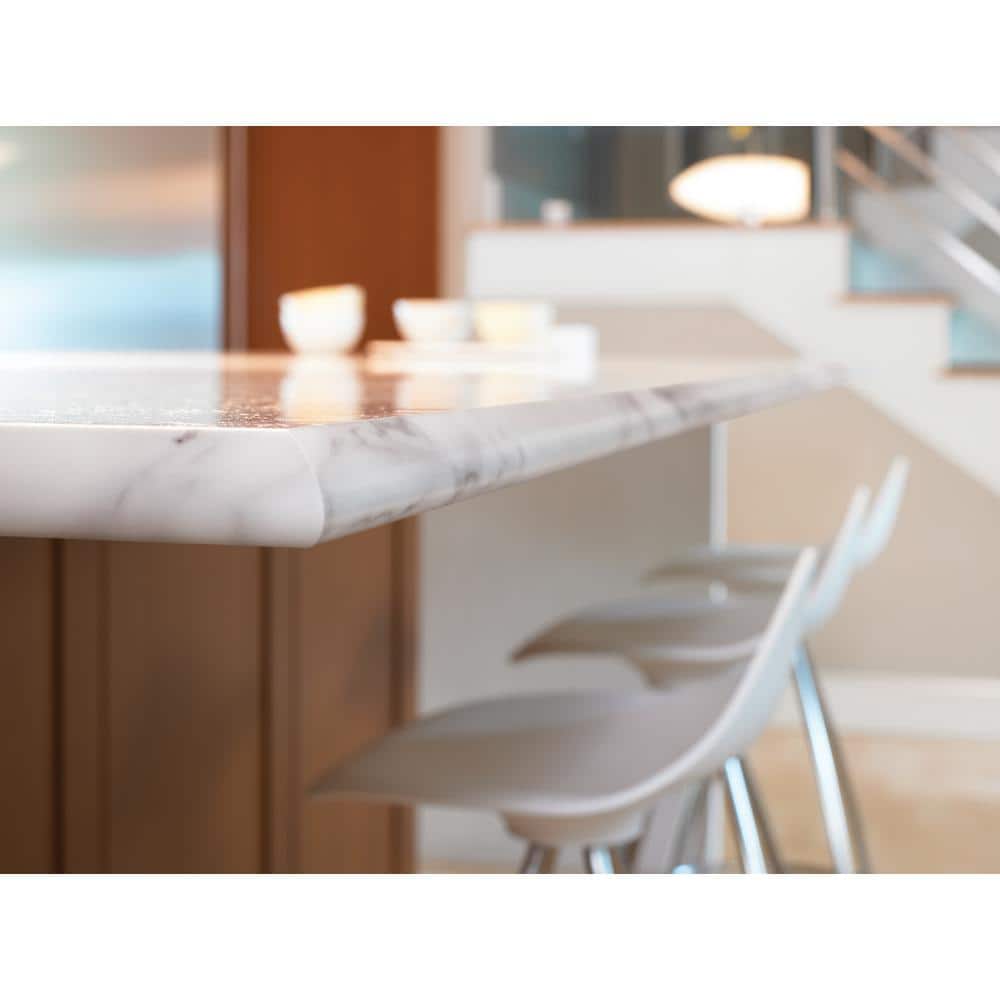 IdealEdge 180FX Calacatta Marble in Etchings Finish Laminate Custom Bullnose Edge - Hercitys