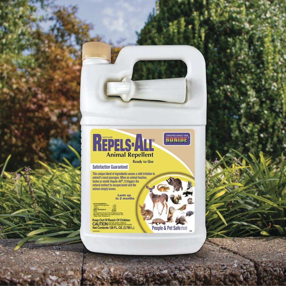 Repels-All Animal Repellent, 128 oz Ready-to-Use Spray, Deters pests;from Lawn and Garden, People and Pet Safe - Hercitys