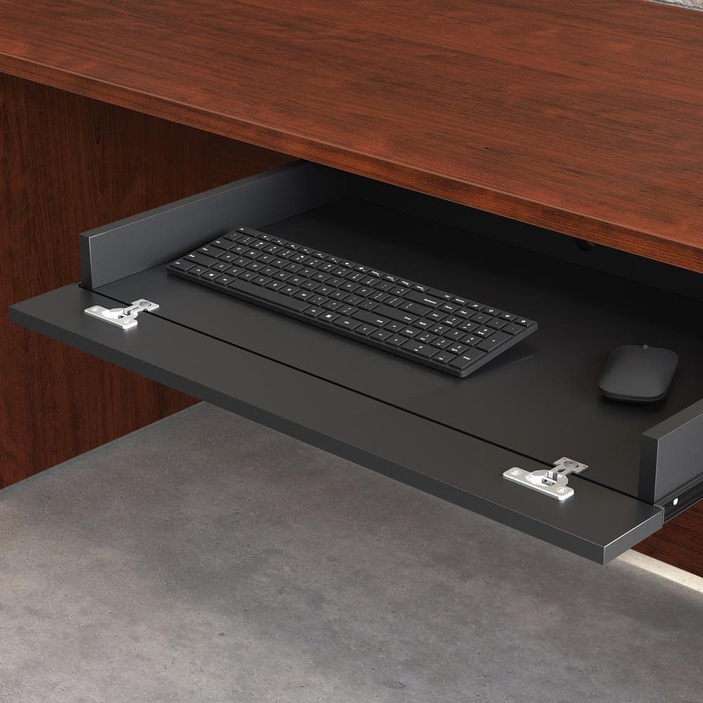 Affirm 27.874 in. Black Computer Desk Pencil Drawer - Hercitys