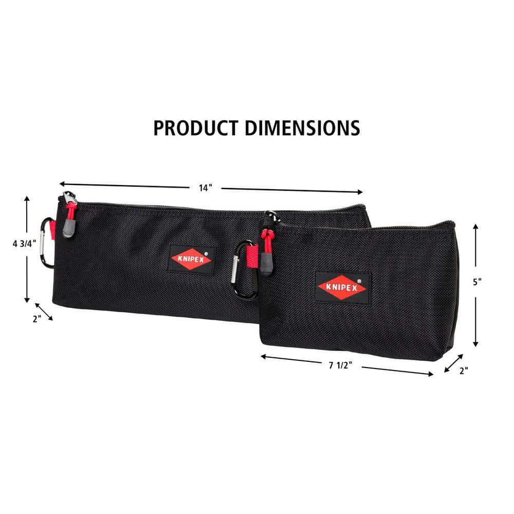 Zipper Tool Bag 2-Pack, Empty - Hercitys