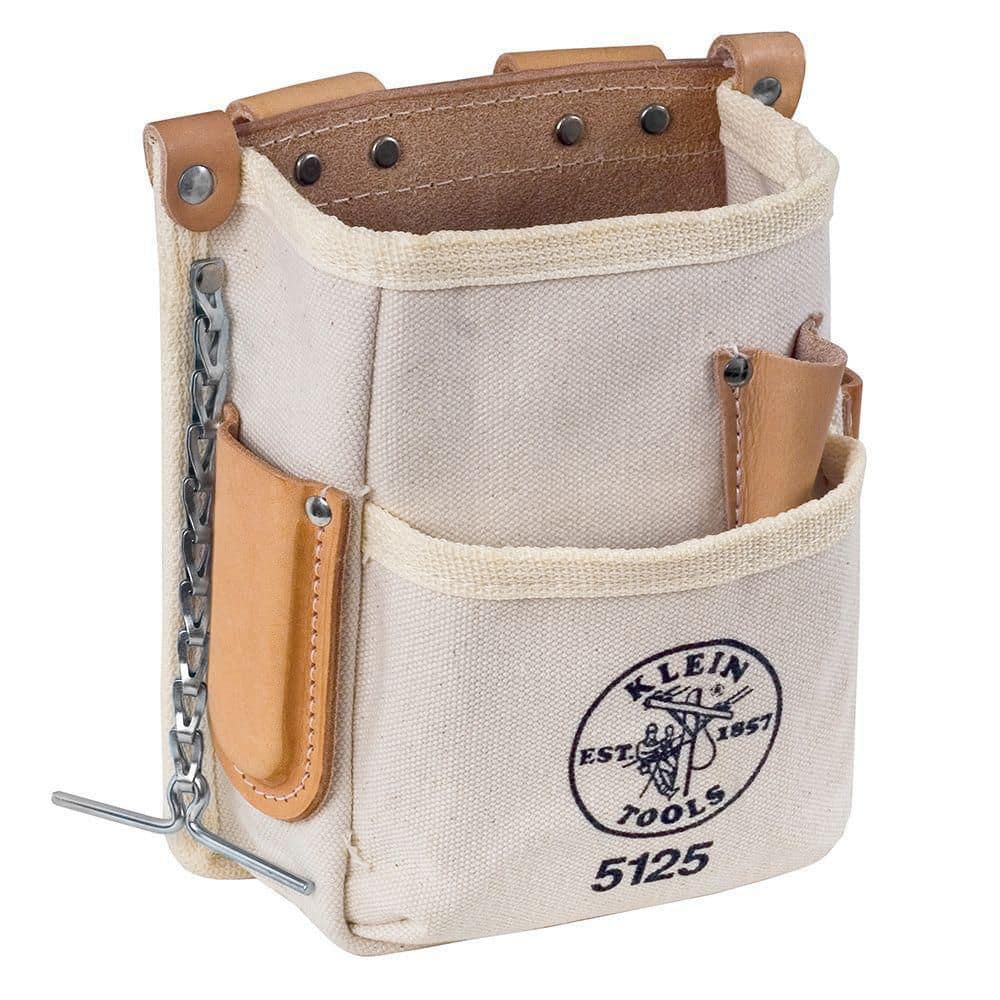 Tool Pouch, 5-Pocket, Canvas - Hercitys