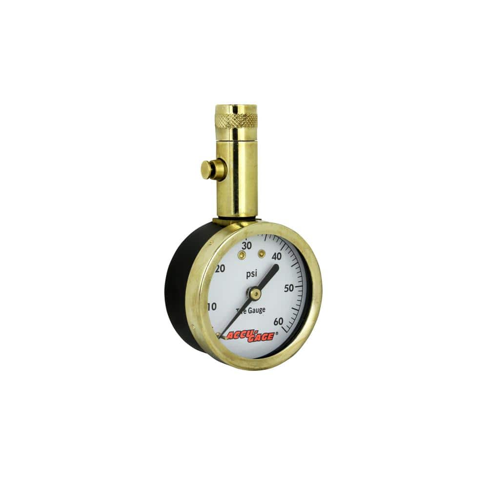Tire Pressure Gauge 11 in. Braided Air Hose Straight Air Chuck 60 PSI - Hercitys