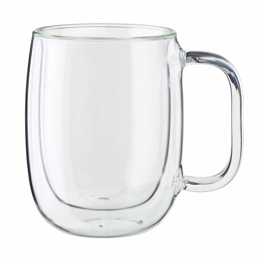 Sorrento Plus 8-pc Double-Wall Glass Coffee Mug Set - Hercitys