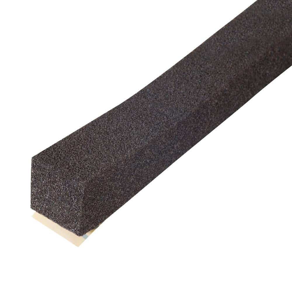 Platinum Series 1 in. x 1 in. x 156 in. Black Expandable Foam Tape Weatherseal for Uneven Gaps - Hercitys