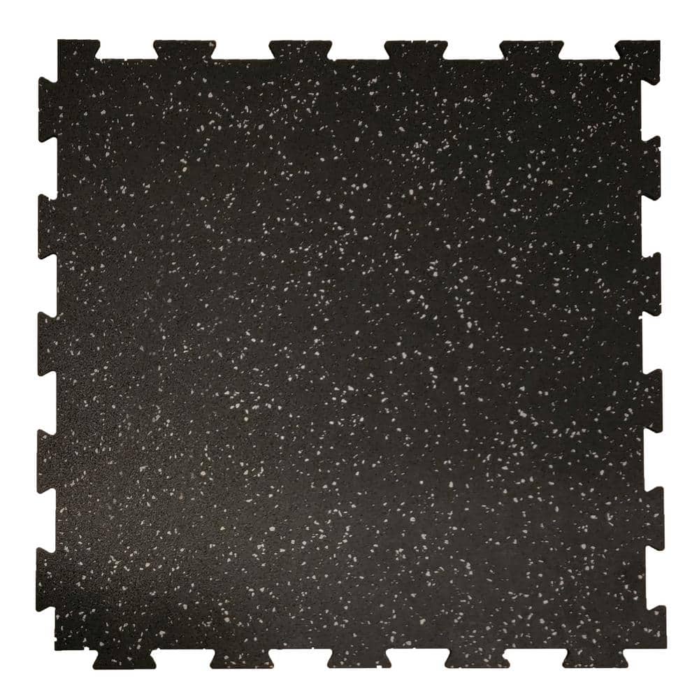 Pro Series Grey/Beige – DDC 6 mm 24 in. W x 24 in. L Interlocking Rubber Tile Box of 10 (40 sq. ft.) - Hercitys