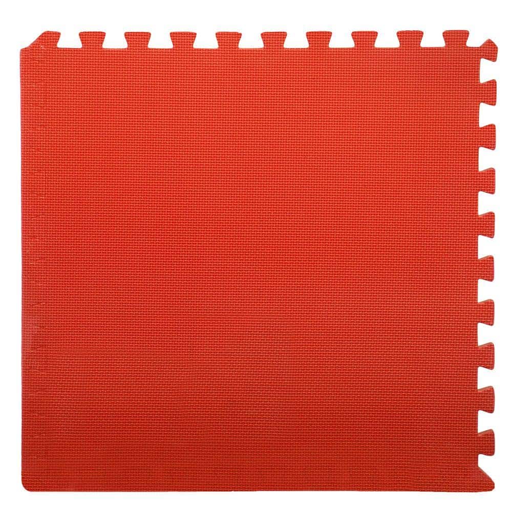 Multi-Color 24 in. x 24 in. x 0.50 in. Interlocking EVA Foam Floor Mat (4-Pack) - Hercitys