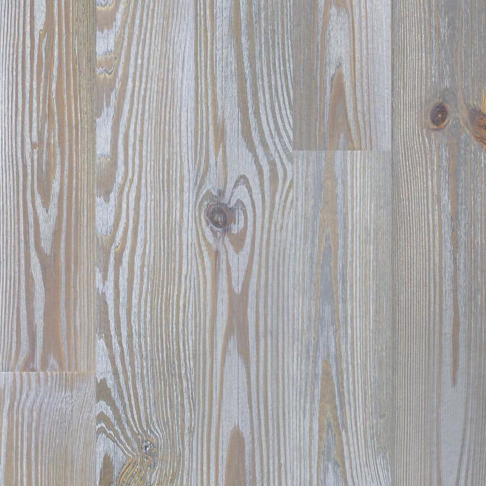Antiqued Cloud Gray Pine 3/4 in. Thick x 5-1/8 in. Wide x Random Length Solid Hardwood Flooring (23.3 sq. ft. / case) - Hercitys
