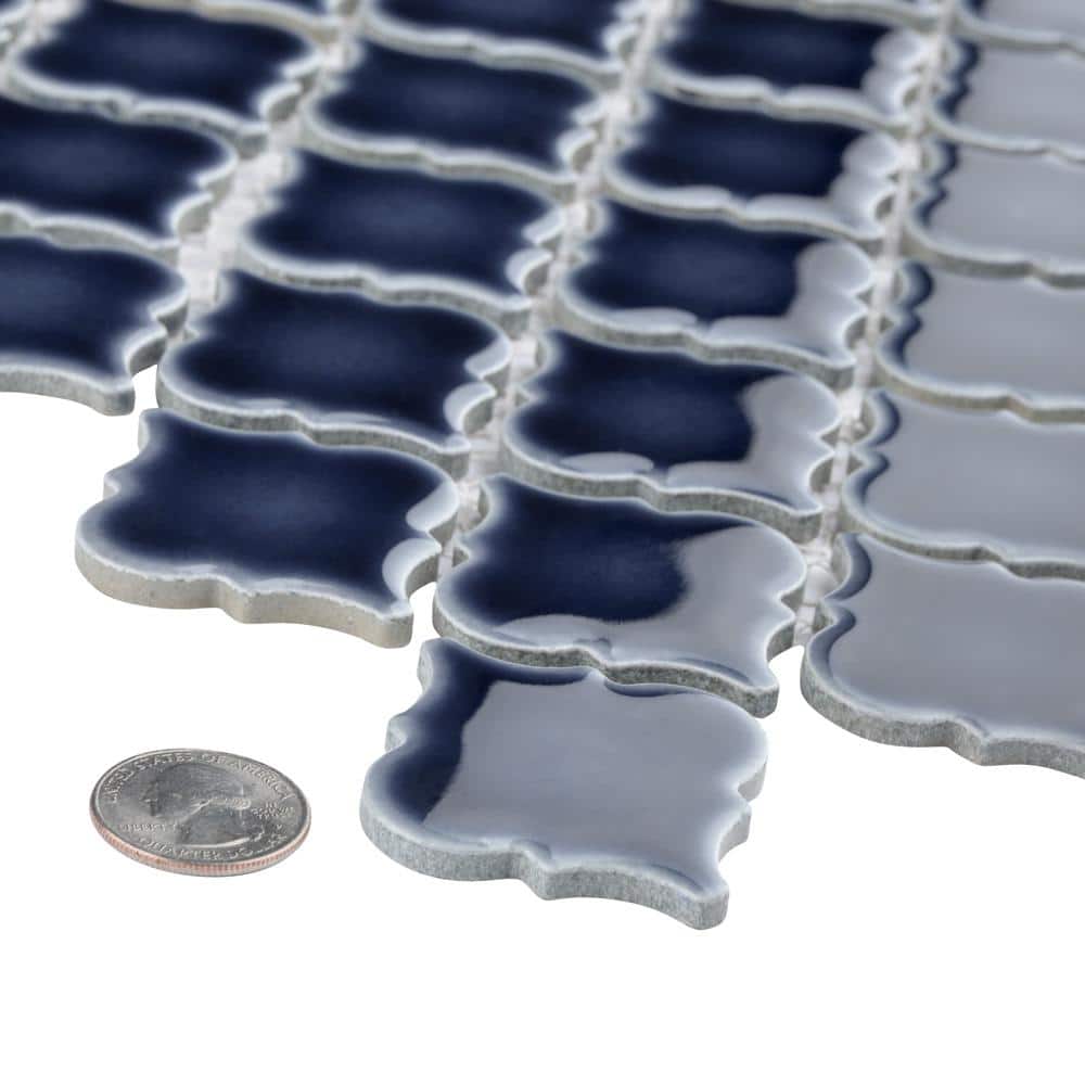 Hudson Tangier Noir 12-3/8 in. x 12-1/2 in. Porcelain Mosaic Tile (11.0 sq. ft./Case) - Hercitys