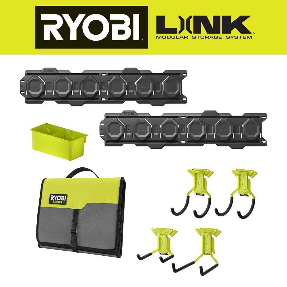 LINK 7-Piece Wall Storage Kit with LINK Circular Saw Blade Storage - Hercitys