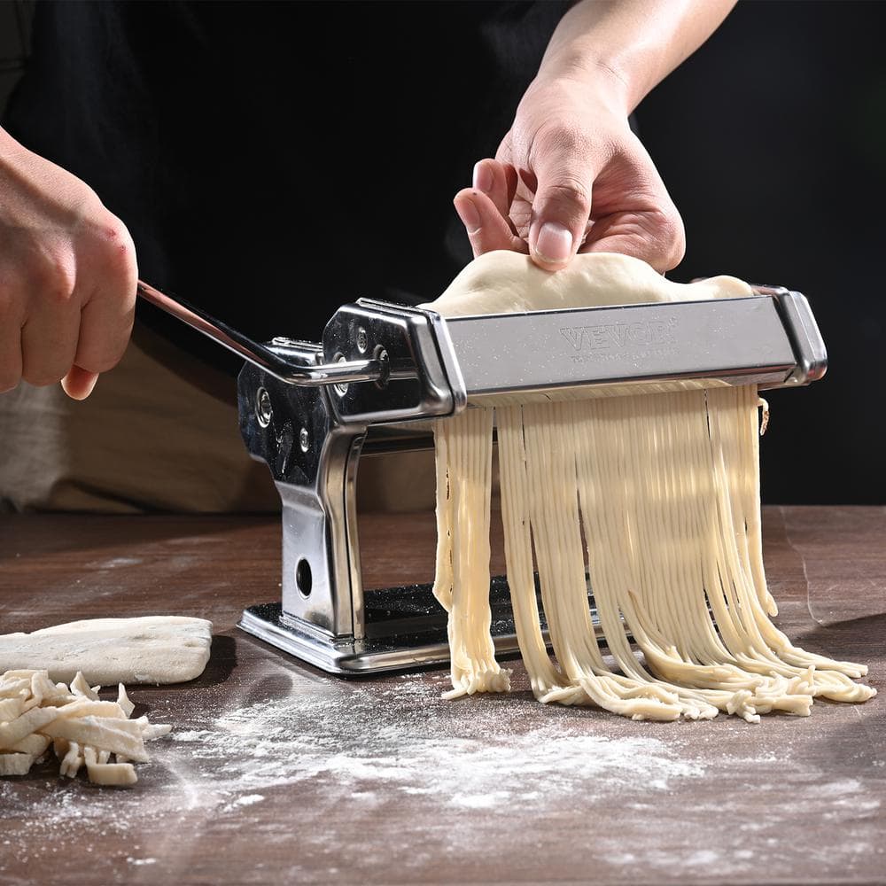 Pasta Maker Machine 9-Adjustable Thickness Settings Noodles Maker Manual Hand Press Pasta Making Kitchen Tool Kit - Hercitys