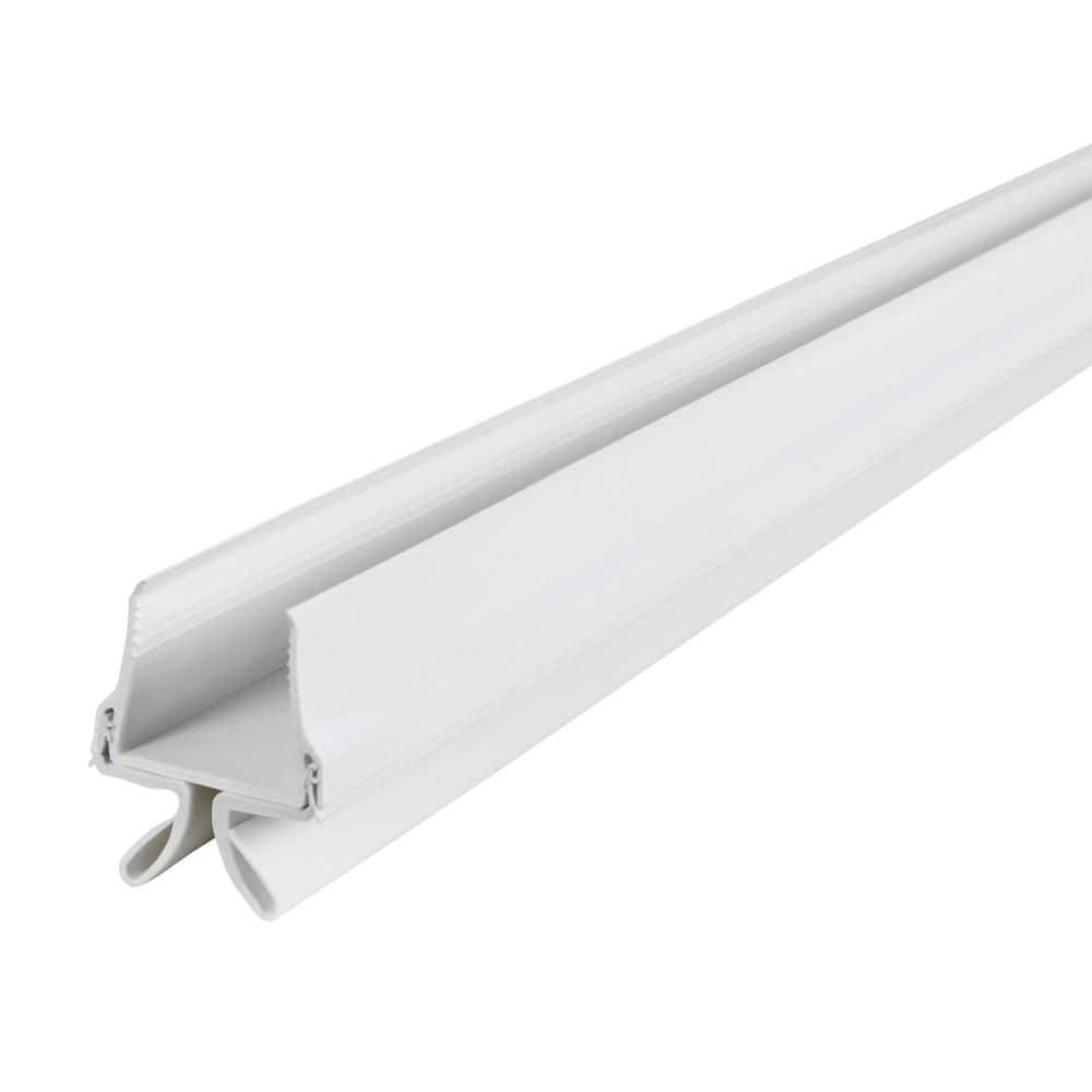 CINCH 1.75 in. x 32 in. White Vinyl and Rubber Slide-On Door Bottom Weatherstripping - Hercitys