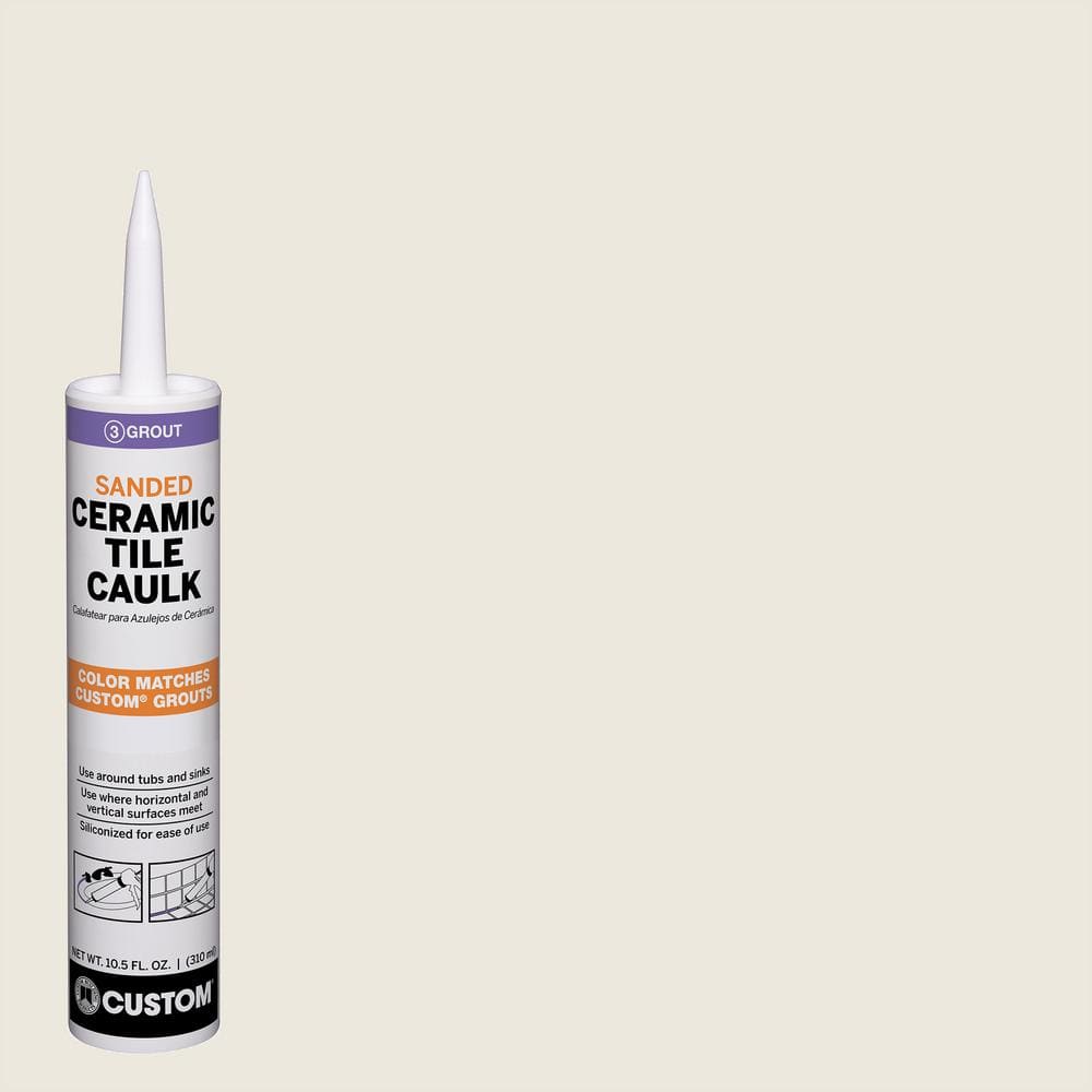 Polyblend #381 Bright White 10.5 oz. Sanded Ceramic Tile Caulk - Hercitys