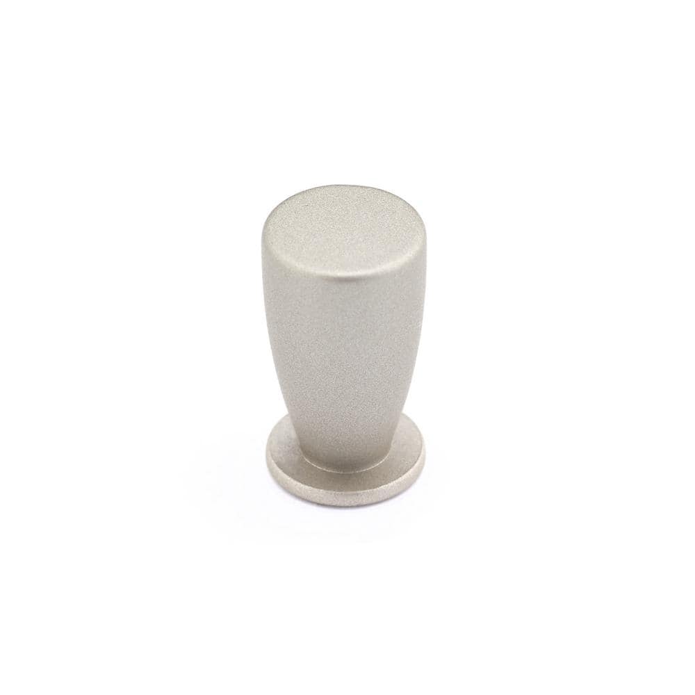 Bushwich Collection 1/2 in. (12 mm) Matte Nickel Contemporary Cabinet Knob - Hercitys