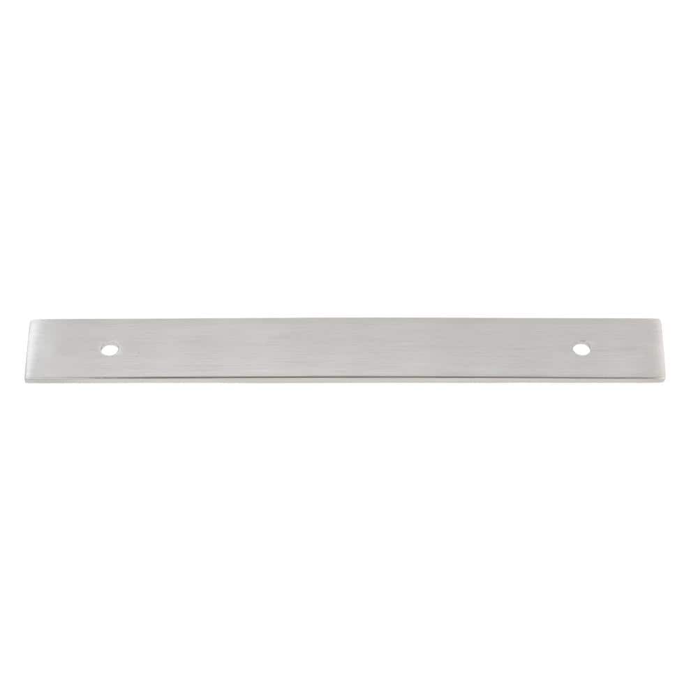 9 in. Squared Cabinet Backplate 6-1/4 in. Center to Center, 9342-160-SN - Hercitys