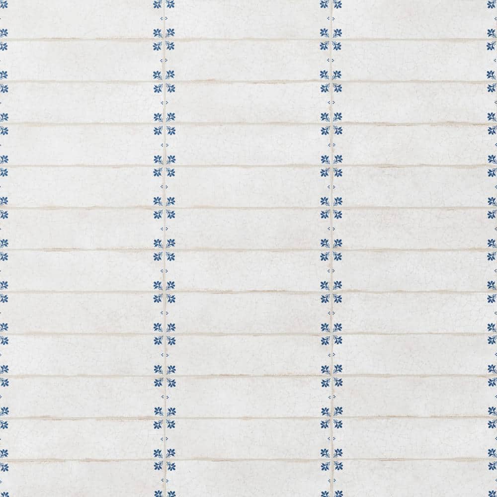 Crackle White Decor 2-7/8 in. x 11-7/8 in. Ceramic Wall Tile (5.28 sq. ft./Case) - Hercitys