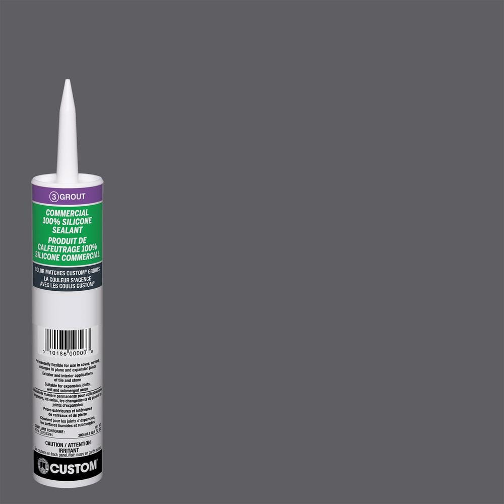 Commercial #370 Dove Gray 10.1 oz. Silicone Caulk - Hercitys